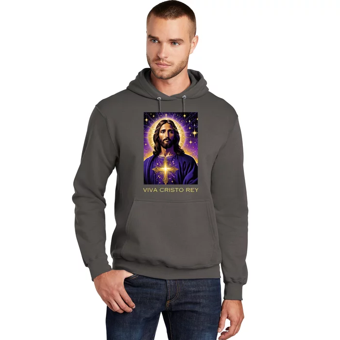 Viva Cristo Rey Catholic Jesus Christ The King Hoodie