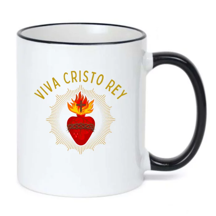 Viva Cristo Rey Roman Catholic Black Color Changing Mug