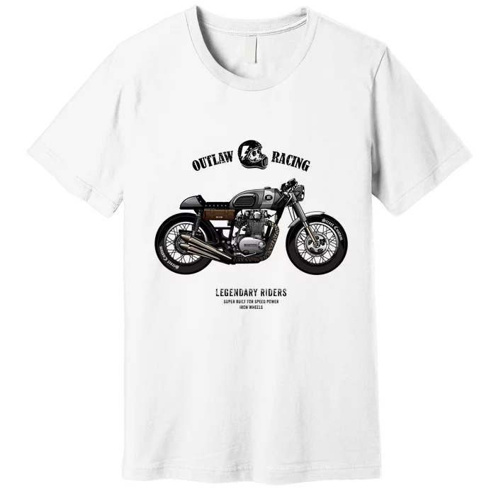 Vintage Cafe Racer Poster Premium T-Shirt