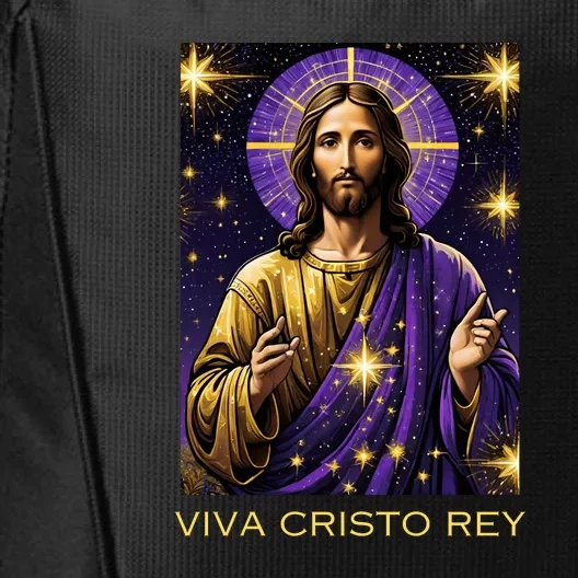 Viva Cristo Rey Roman Catholic Jesus Christ City Backpack