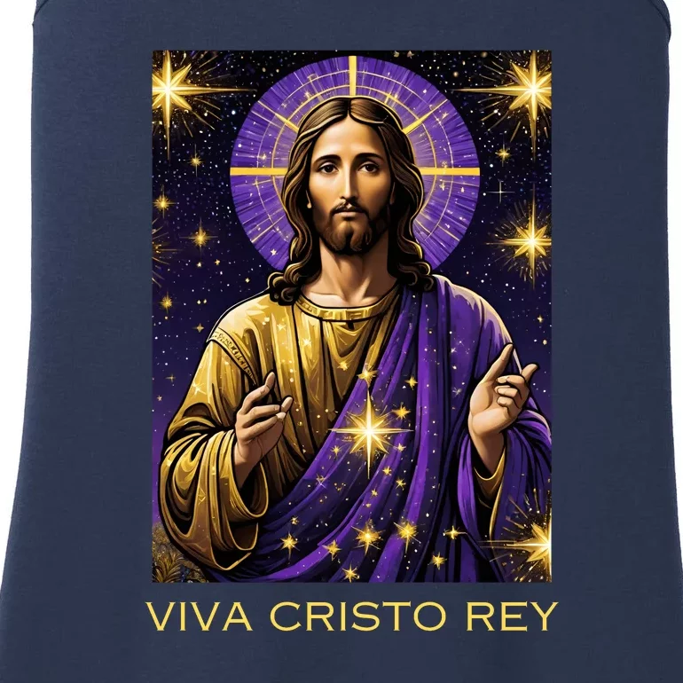 Viva Cristo Rey Roman Catholic Jesus Christ Ladies Essential Tank