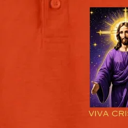 Viva Cristo Rey Roman Catholic Jesus Christ Dry Zone Grid Performance Polo