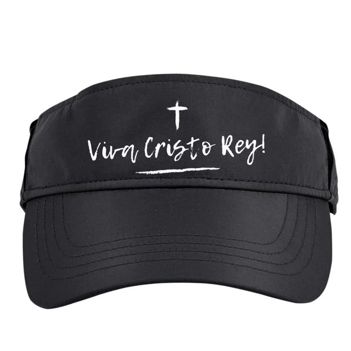 Viva Cristo Rey Catholic Christian Religious Adult Drive Performance Visor