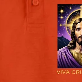 Viva Cristo Rey Roman Catholic Jesus Christ Dry Zone Grid Performance Polo