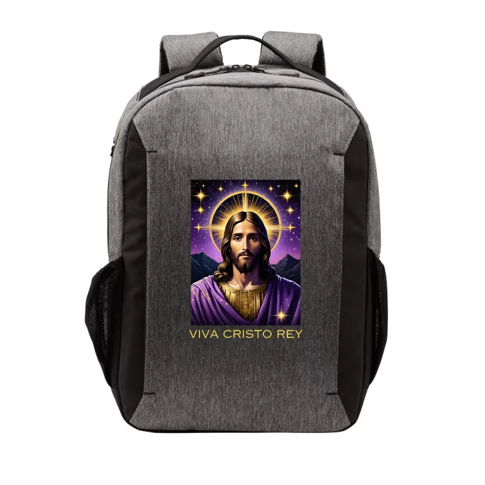 Viva Cristo Rey Roman Catholic Jesus Christ Vector Backpack