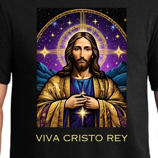 Viva Cristo Rey Catholic Jesus Christ The King Pajama Set