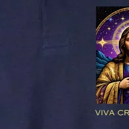 Viva Cristo Rey Catholic Jesus Christ The King Softstyle Adult Sport Polo