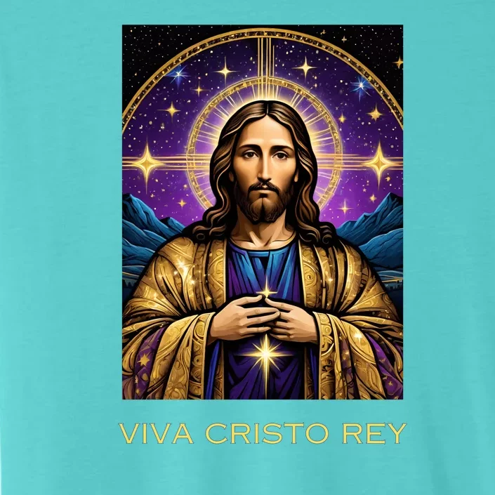 Viva Cristo Rey Catholic Jesus Christ The King ChromaSoft Performance T-Shirt