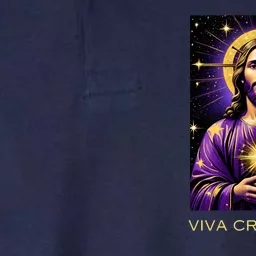 Viva Cristo Rey Catholic Jesus Christ The King Softstyle Adult Sport Polo