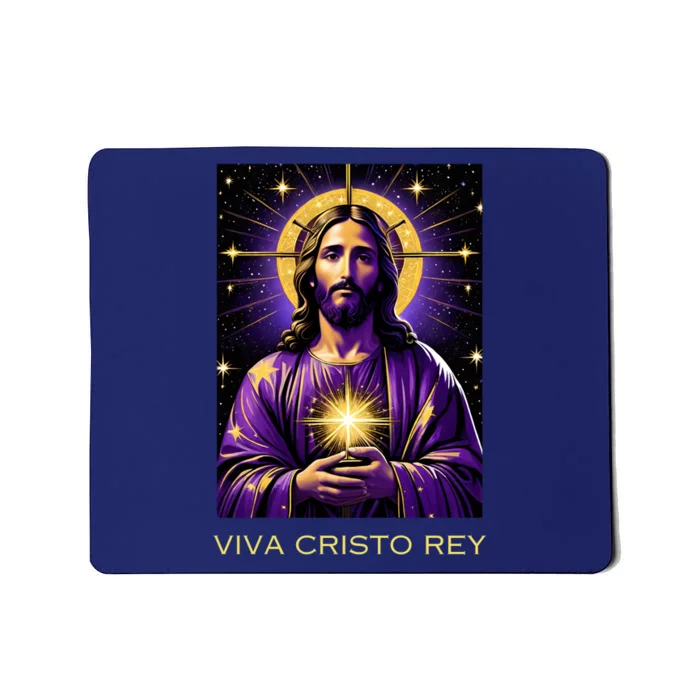 Viva Cristo Rey Catholic Jesus Christ The King Mousepad