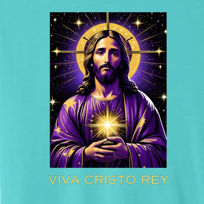 Viva Cristo Rey Catholic Jesus Christ The King ChromaSoft Performance T-Shirt