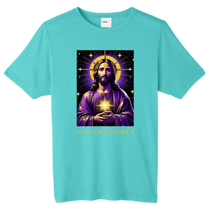 Viva Cristo Rey Catholic Jesus Christ The King ChromaSoft Performance T-Shirt