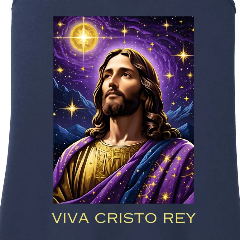 Viva Cristo Rey Roman Catholic Jesus Christ Ladies Essential Tank