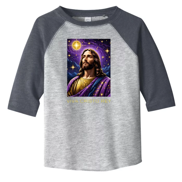 Viva Cristo Rey Roman Catholic Jesus Christ Toddler Fine Jersey T-Shirt