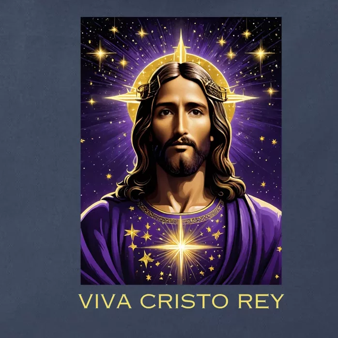 Viva Cristo Rey Roman Catholic Jesus Christ Zip Tote Bag