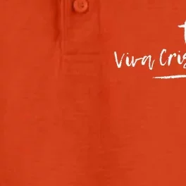 Viva Cristo Rey Catholic Christian Religious Dry Zone Grid Performance Polo