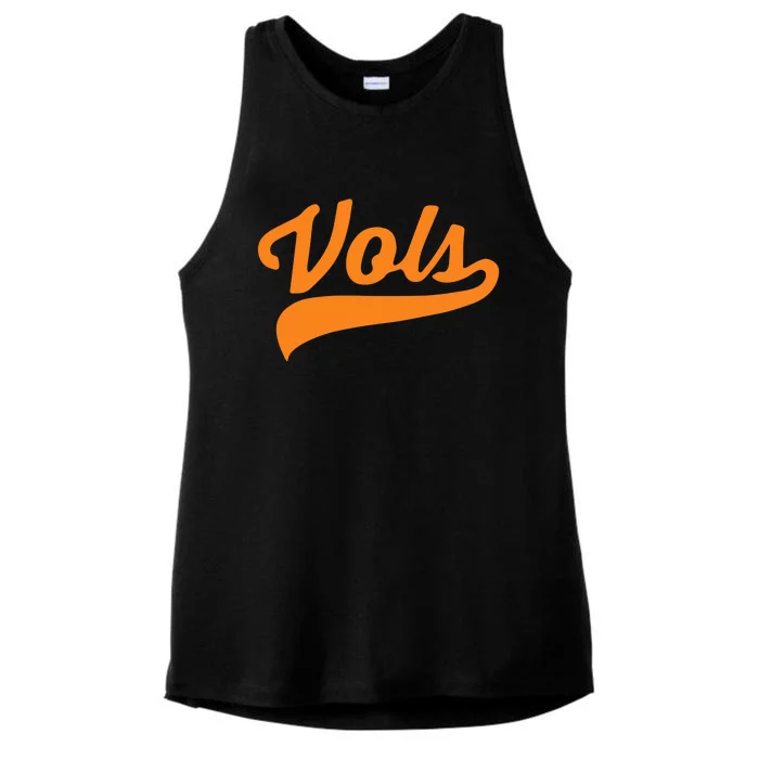 Vols Comfort Retro Vintage Aesthetic Vols Tennessee Ladies Tri-Blend Wicking Tank