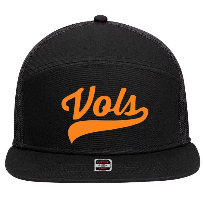 Vols Comfort Retro Vintage Aesthetic Vols Tennessee 7 Panel Mesh Trucker Snapback Hat