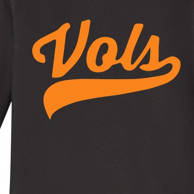 Vols Comfort Retro Vintage Aesthetic Vols Tennessee Baby Long Sleeve Bodysuit