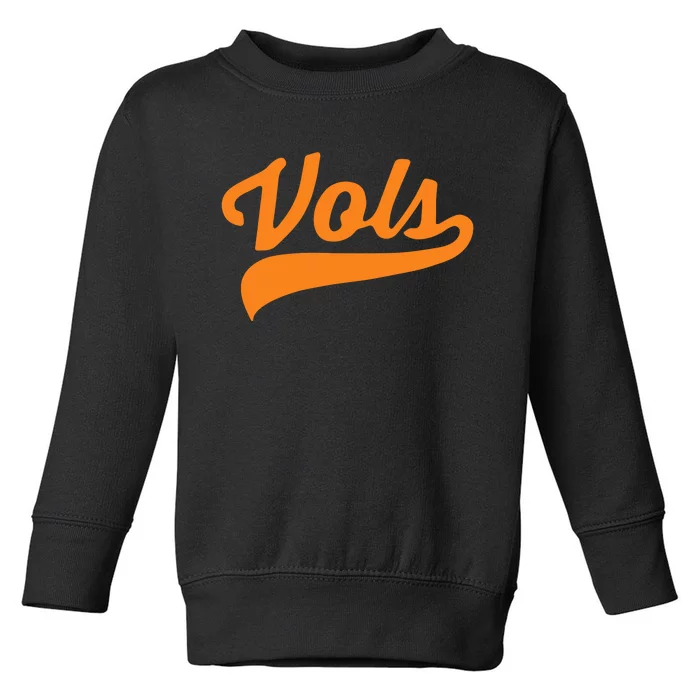 Vols Comfort Retro Vintage Aesthetic Vols Tennessee Toddler Sweatshirt