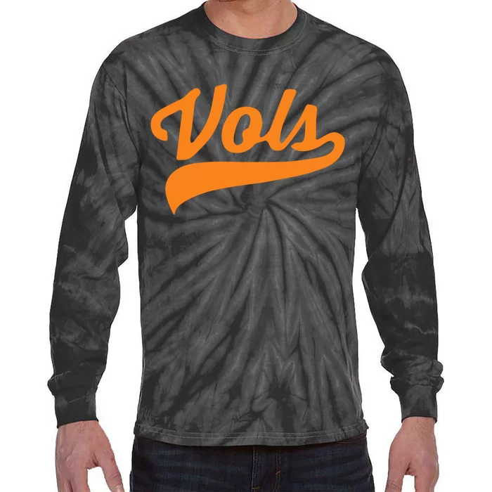 Vols Comfort Retro Vintage Aesthetic Vols Tennessee Tie-Dye Long Sleeve Shirt