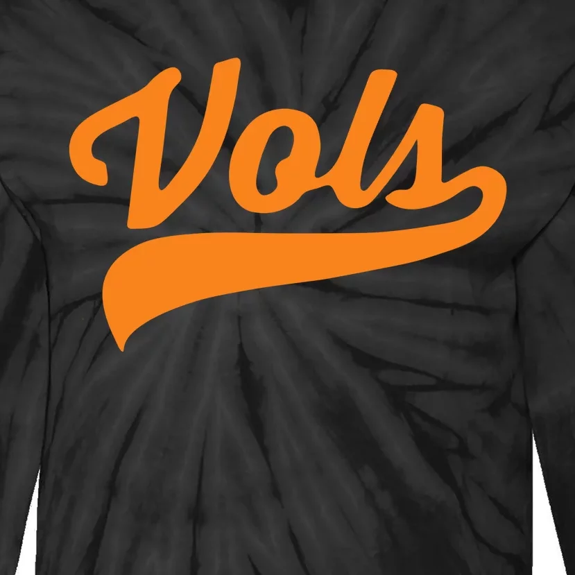 Vols Comfort Retro Vintage Aesthetic Vols Tennessee Tie-Dye Long Sleeve Shirt