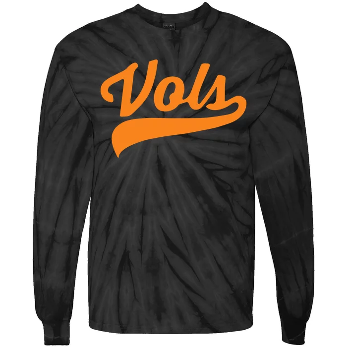 Vols Comfort Retro Vintage Aesthetic Vols Tennessee Tie-Dye Long Sleeve Shirt