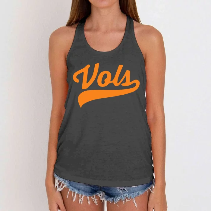 Vols Comfort Retro Vintage Aesthetic Vols Tennessee Women's Knotted Racerback Tank