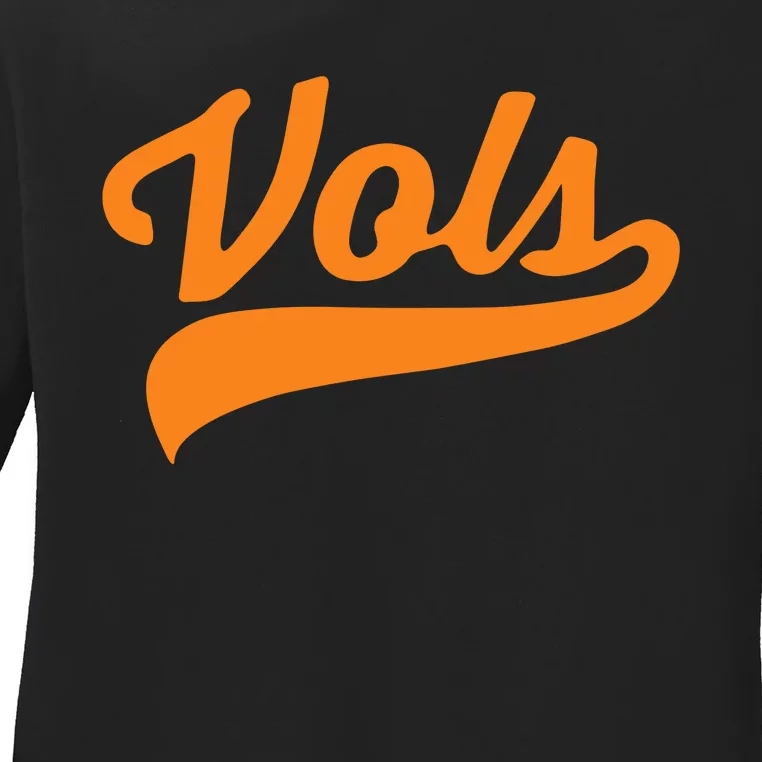 Vols Comfort Retro Vintage Aesthetic Vols Tennessee Ladies Long Sleeve Shirt