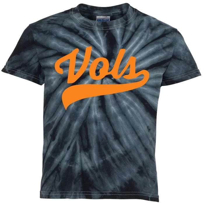 Vols Comfort Retro Vintage Aesthetic Vols Tennessee Kids Tie-Dye T-Shirt