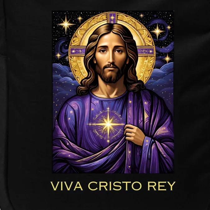 Viva Cristo Rey Roman Catholic Jesus Christ Impact Tech Backpack