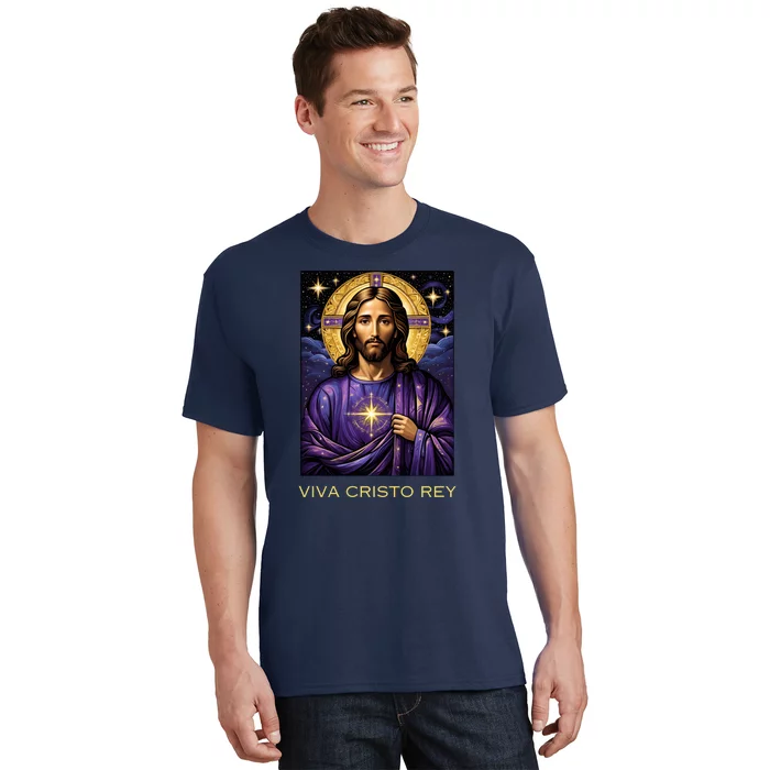 Viva Cristo Rey Roman Catholic Jesus Christ T-Shirt