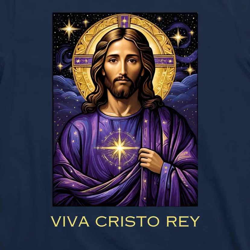 Viva Cristo Rey Roman Catholic Jesus Christ T-Shirt