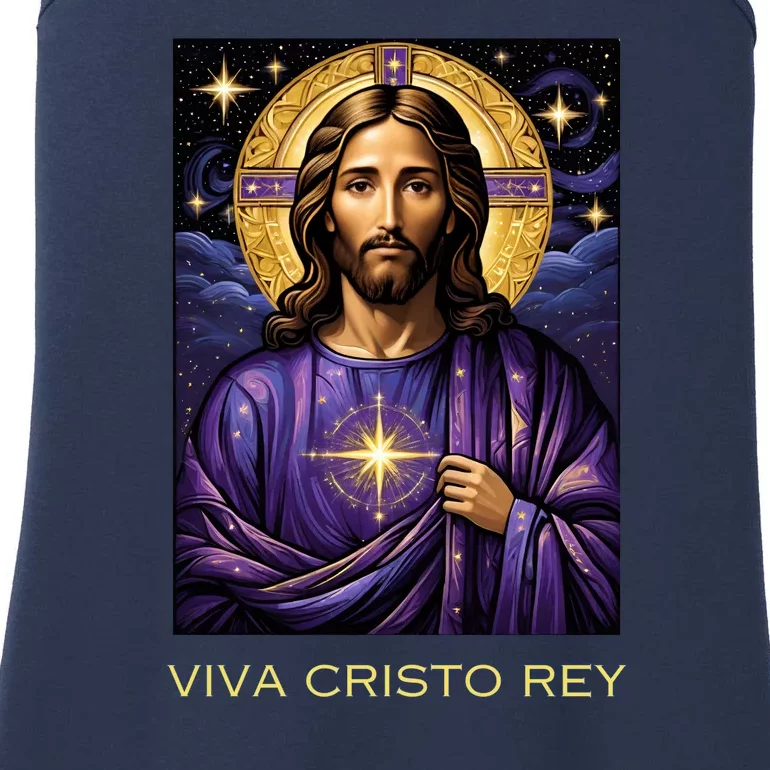 Viva Cristo Rey Roman Catholic Jesus Christ Ladies Essential Tank