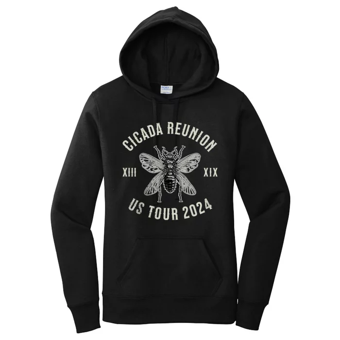 Vintage Cicada Reunion 2024 Cicada Broods Xix And Xiii Women's Pullover Hoodie