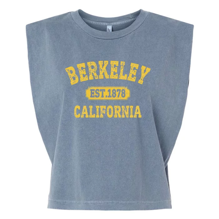 Vintage Cali Retro Berkeley California CA Berkeley Garment-Dyed Women's Muscle Tee