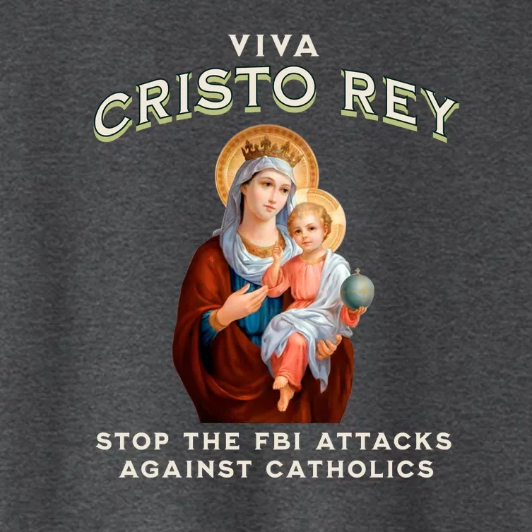 Viva Cristo Rey Roman Catholic Religious Freedom Women's Crop Top Tee