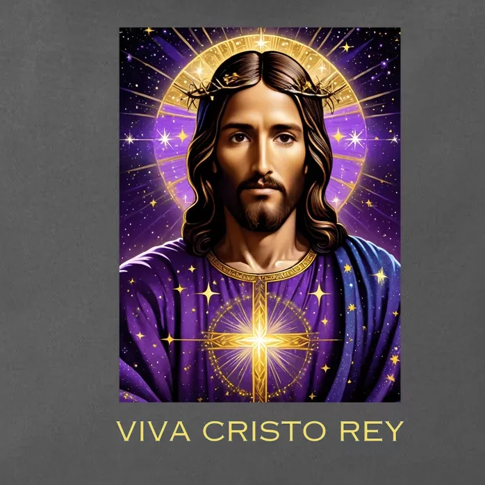 Viva Cristo Rey Catholic Jesus Christ The King Zip Tote Bag