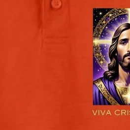 Viva Cristo Rey Catholic Jesus Christ The King Dry Zone Grid Performance Polo