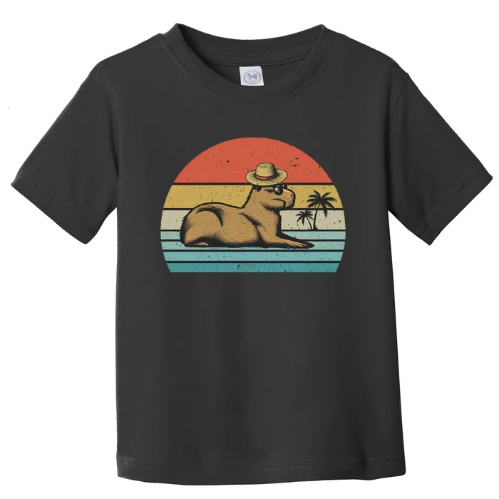 Vintage Capybara Retro Capybara Toddler T-Shirt