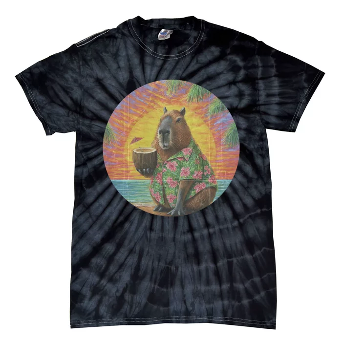 Vintage Capybara Retro Capybara Tie-Dye T-Shirt