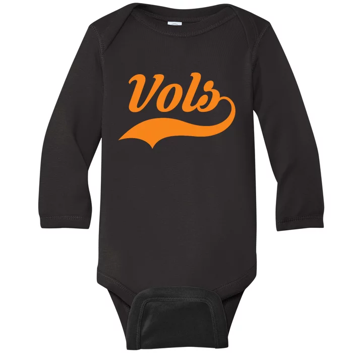 Vols Comfort Retro Vintage Aesthetic Vols Tennessee Baby Long Sleeve Bodysuit