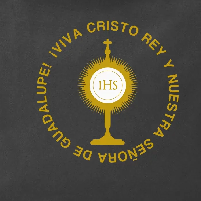 Viva Cristo Rey Catholic Cristeros Gift Zip Tote Bag