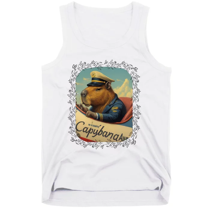 Vintage Capybara Retro Capybara Tank Top