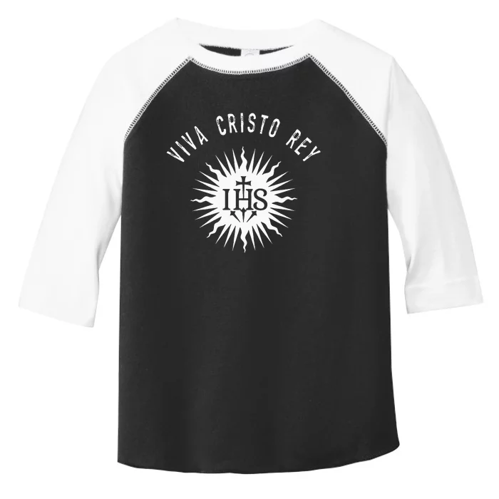 Viva Cristo Rey Roman Catholic Cristeros Toddler Fine Jersey T-Shirt