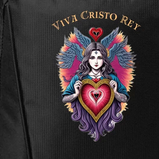 Viva Cristo Rey Sacred Heart Roman Catholic City Backpack