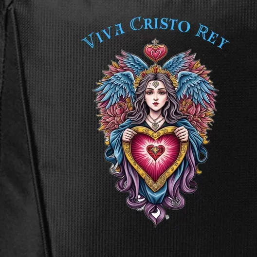 Viva Cristo Rey Sacred Heart Roman Catholic City Backpack