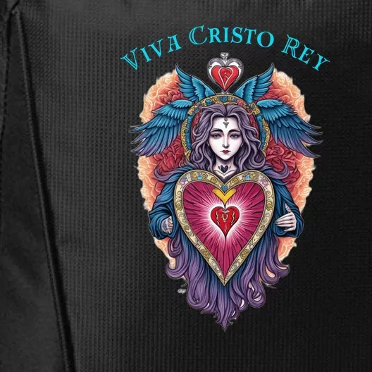 Viva Cristo Rey Sacred Heart Roman Catholic City Backpack