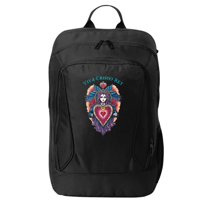 Viva Cristo Rey Sacred Heart Roman Catholic City Backpack