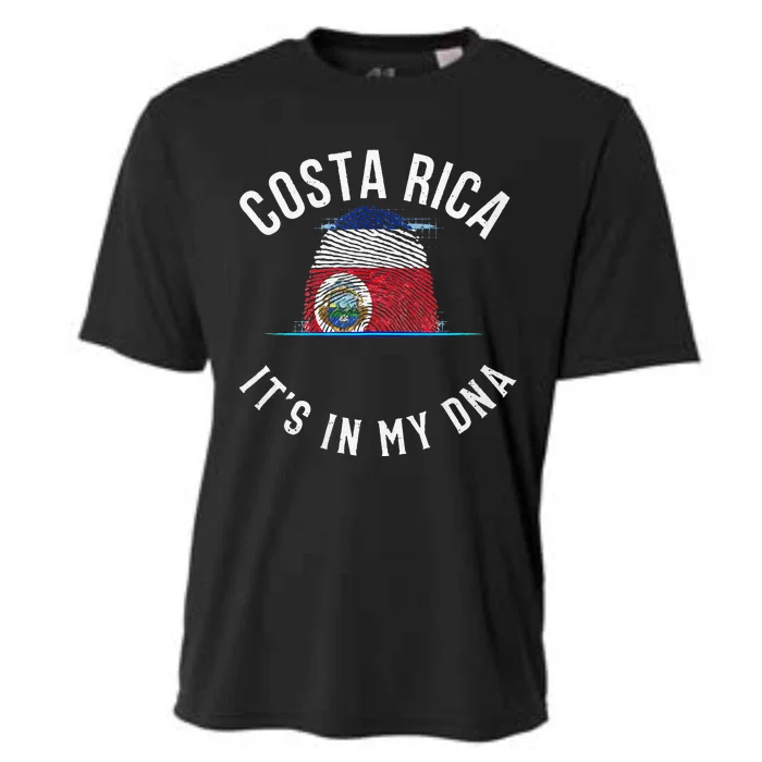 Vintage Costa Rica Flag It Is In My DNA Costa Rican Gift Cooling Performance Crew T-Shirt